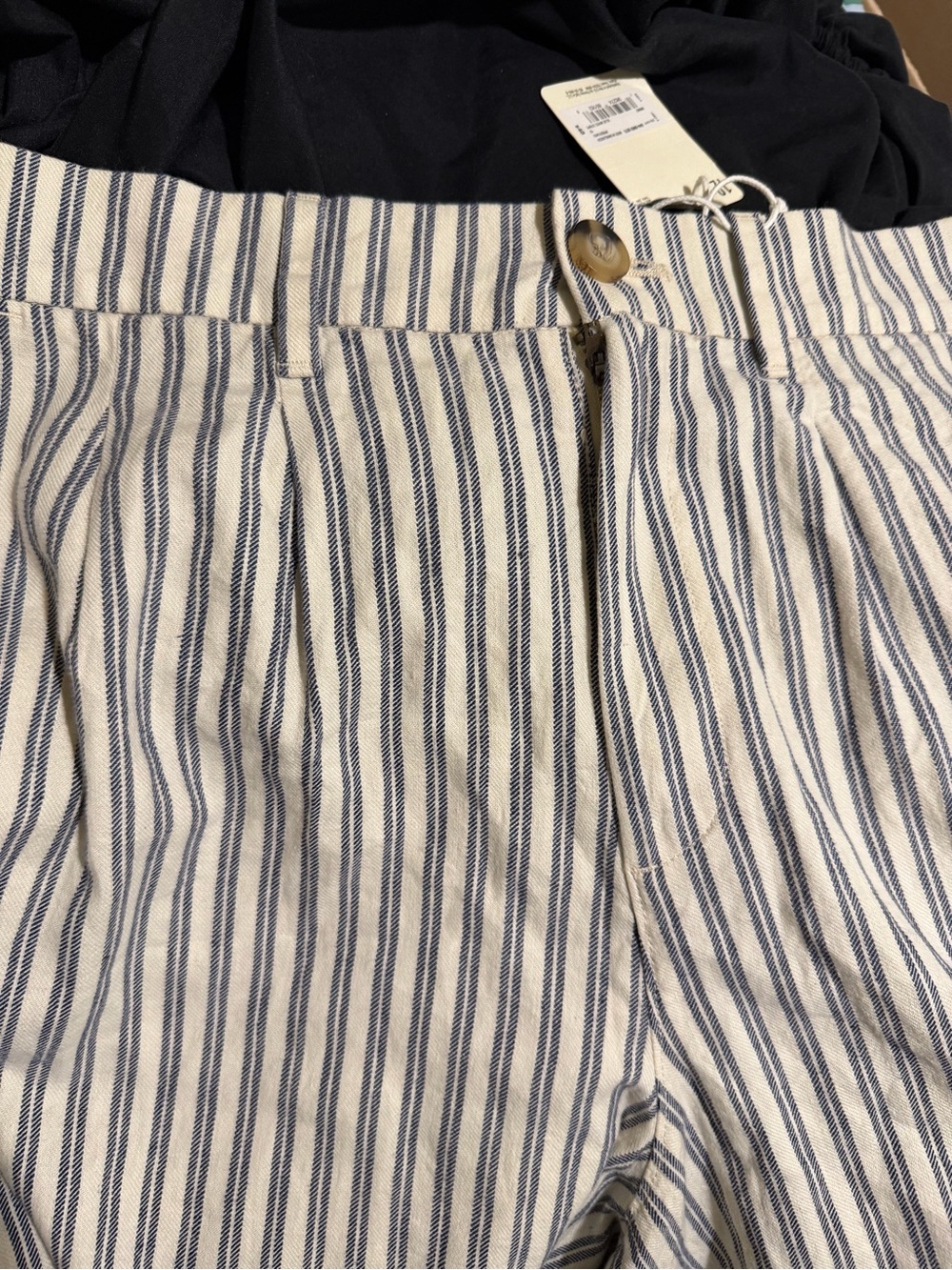a.n.a Vertical Blue and White Stripe Pants